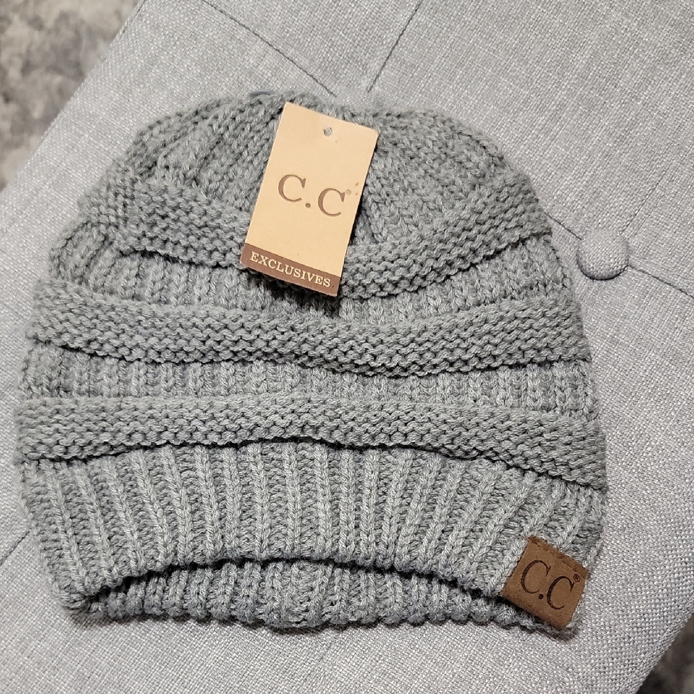 NWT C.C Gray Knit Beanie